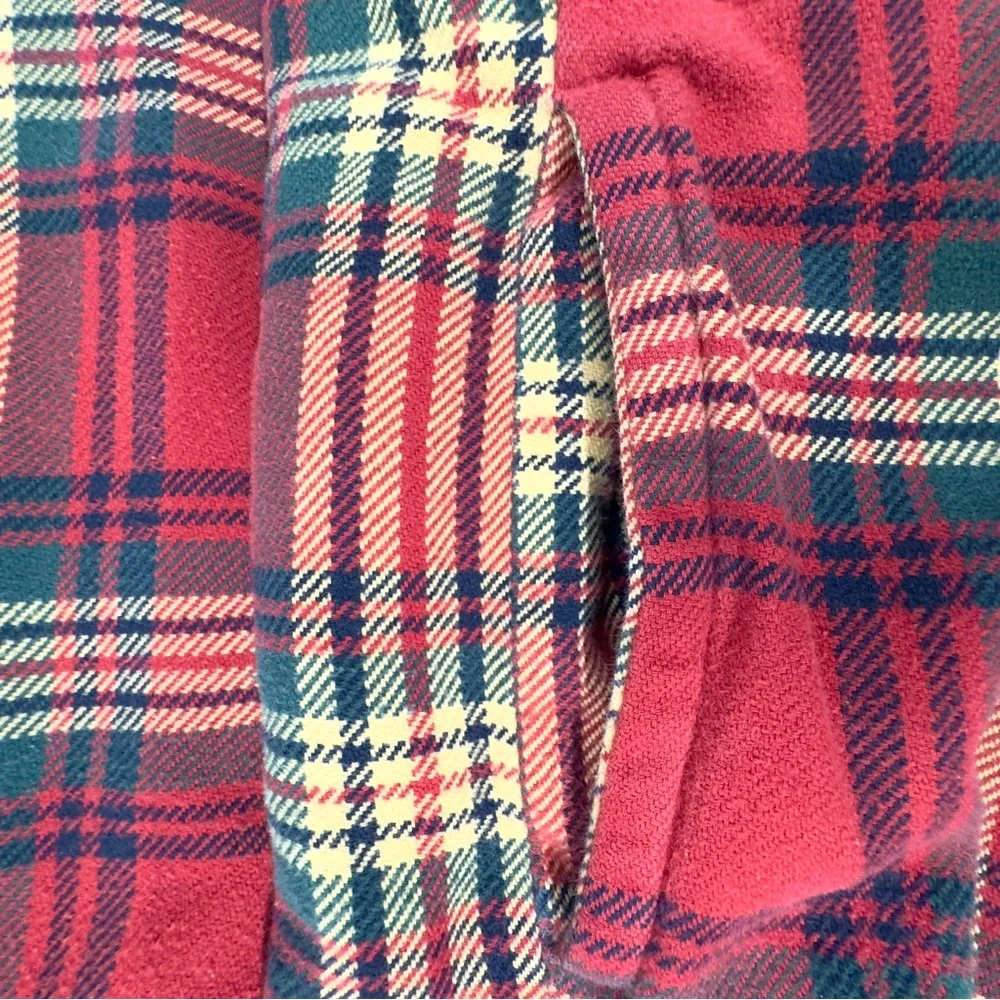 Vintage Abercrombie & Fitch heavy red plaid flannel jacket slacket small men’s